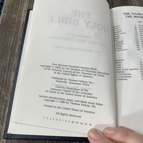 COKESBURY NRSV PEW UNITED METHODIST EDITION BIBLE 1990 - Hardcover - Picture 7 of 8